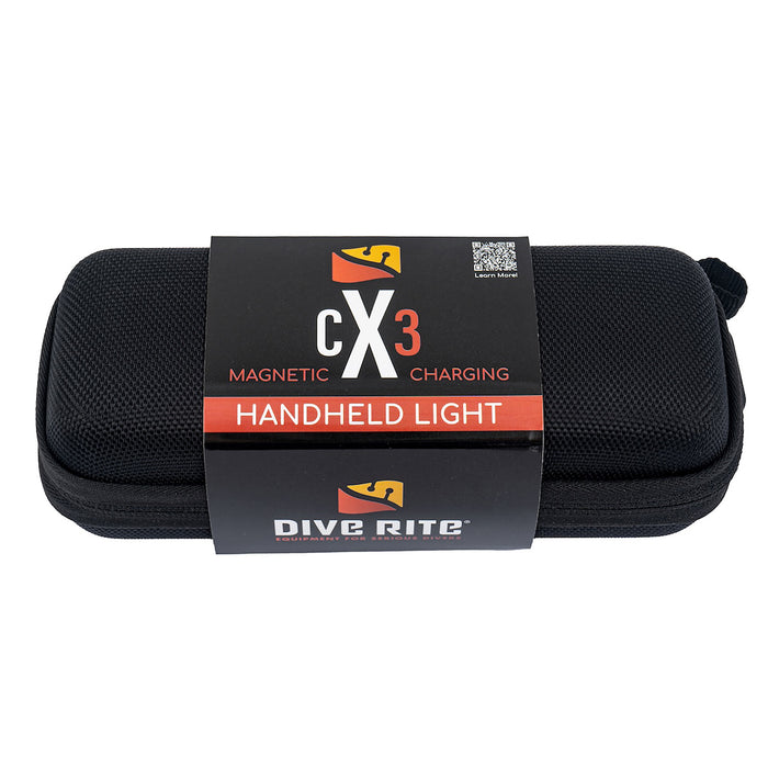 Ocean Technology Systems CX3 Handheld Dive Light – 1900 Lumen Narrow Beam with Magnetic Charging & QRM Compatibility
