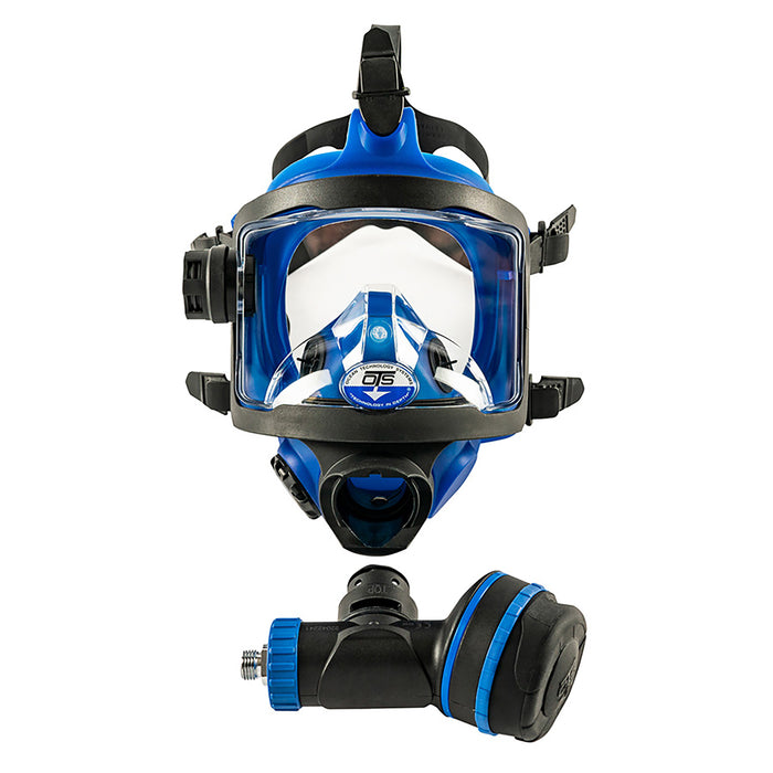 Ocean Technology Systems Guardian Full Face Mask 1.1 with ABV-1, LP Hose & Mask Bag - Rugged Dive Mask with Removable 2nd Stage & Fog-Free Visor
