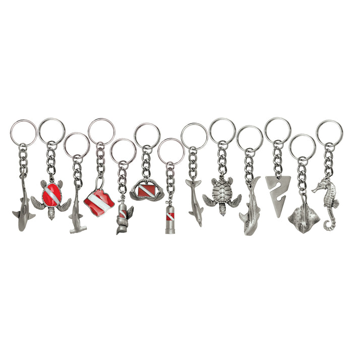 Innovative Scuba Concepts Pewter Keychain