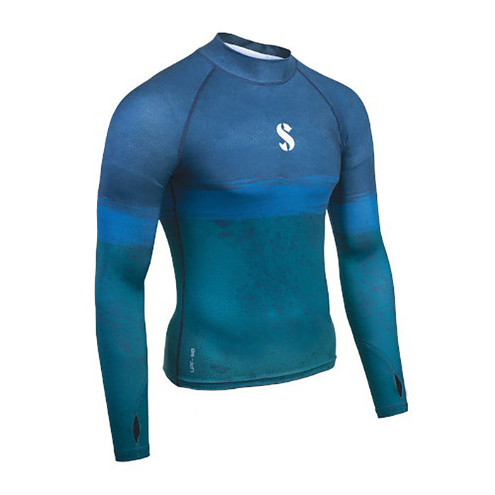 Scubapro Men’s T-Flex Wave Long Sleeve Rash Guard – UPF 50, Recycled Fabric, Ultra-Stretch Performance