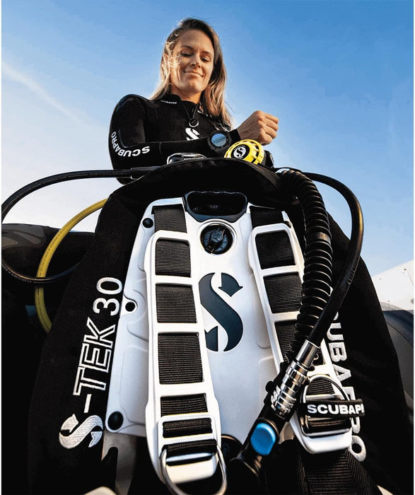 Scubapro S-Tek Pro System Technical Scuba Diving Gear Set, 3D Back Plate, Harness, 30lb Donut Wing, Single Tank Adapter