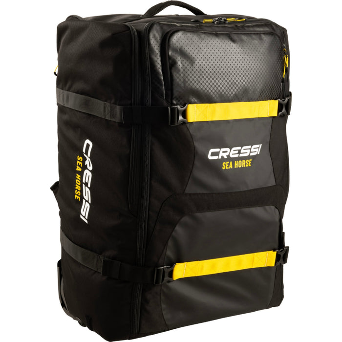 Cressi Seahorse Wheeled Dive Backpack for Travel and Gear Storage