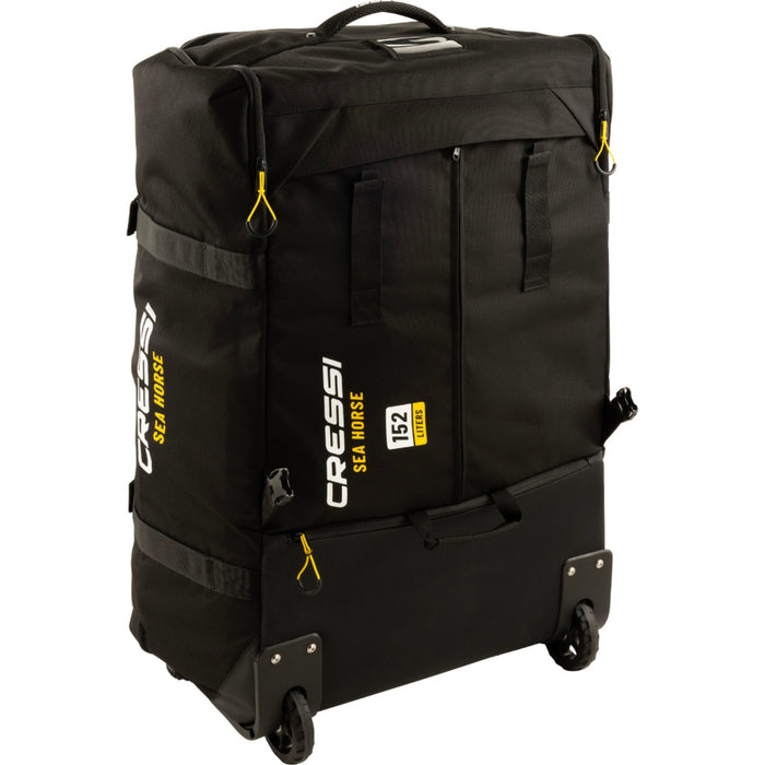 Cressi Seahorse Wheeled Dive Backpack for Travel and Gear Storage