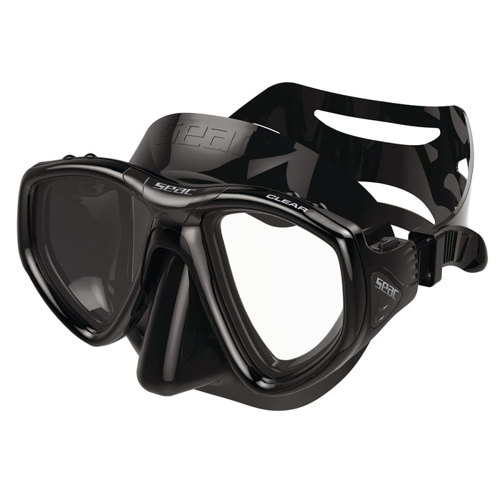 SEAC Clear Dual-Lens Anti-Fog Dive Mask with Tempered Glass & Silicone Skirt