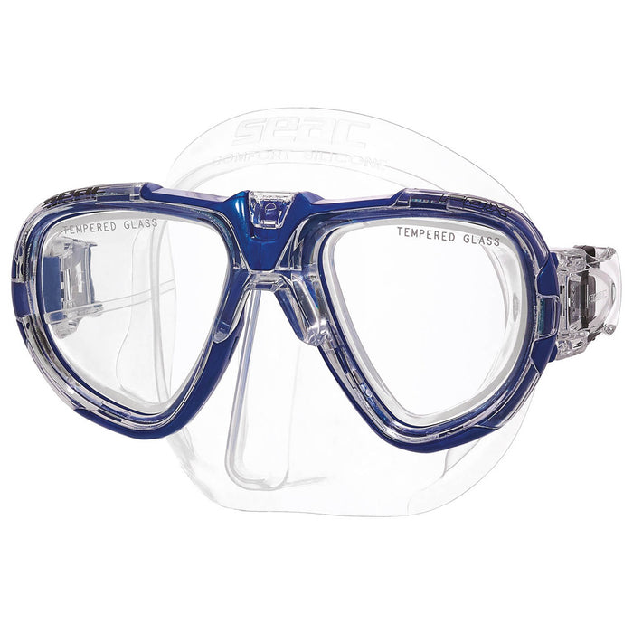 SEAC Fox Dual Lens Spearfishing Freediving Snorkeling Scuba Diving Mask