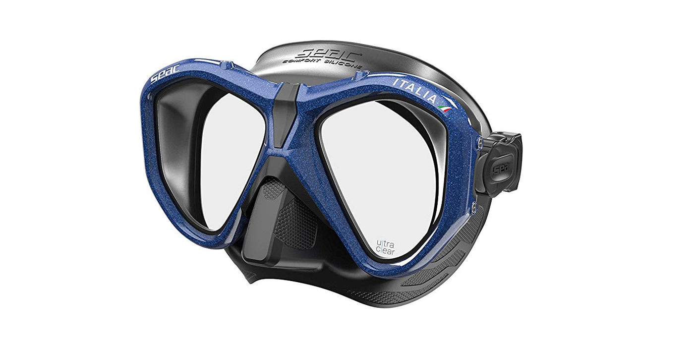 SEAC Italia Dual lens Scuba Diving Snorkeling Mask