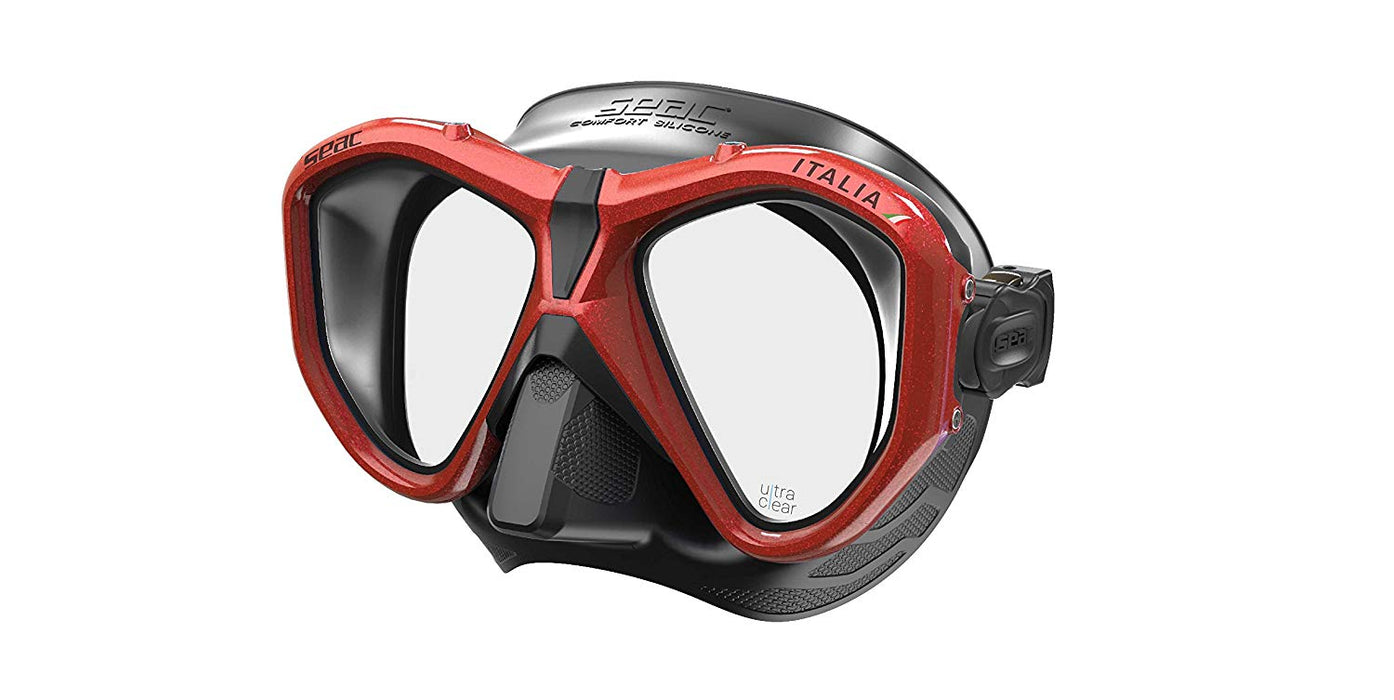 SEAC Italia Dual lens Scuba Diving Snorkeling Mask