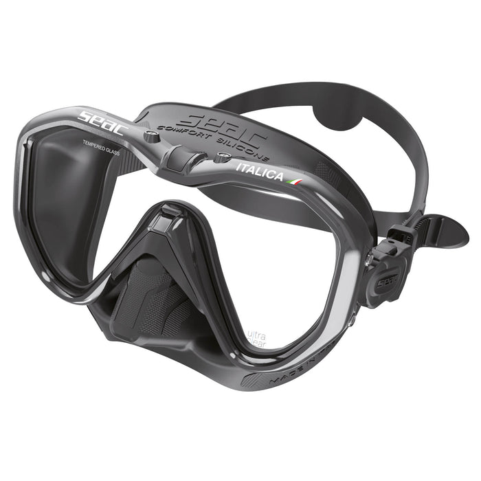 SEAC Italica Mono Lens Scuba Diving Snorkeling Mask