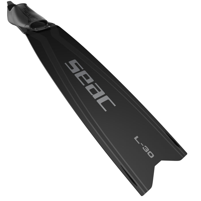 SEAC L-30 Freediving & Spearfishing Long Fins - High-Performance Technopolymer Blade, Comfortable Foot Pocket, 30° Angle Design