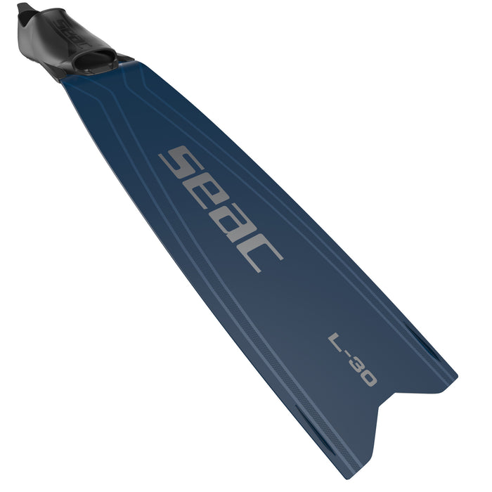 SEAC L-30 Freediving & Spearfishing Long Fins - High-Performance Technopolymer Blade, Comfortable Foot Pocket, 30° Angle Design