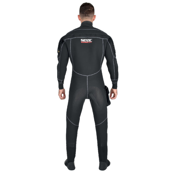 SEAC Warm Dry 4mm Neoprene Drysuit for Men with Semi-Rigid Boots & Pockets