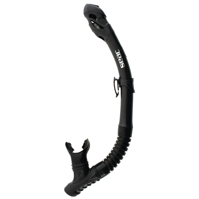 SEAC Reverse Dry Snorkel – Dry Top, Purge Valve & Rotating Silicone Mouthpiece for Scuba Diving