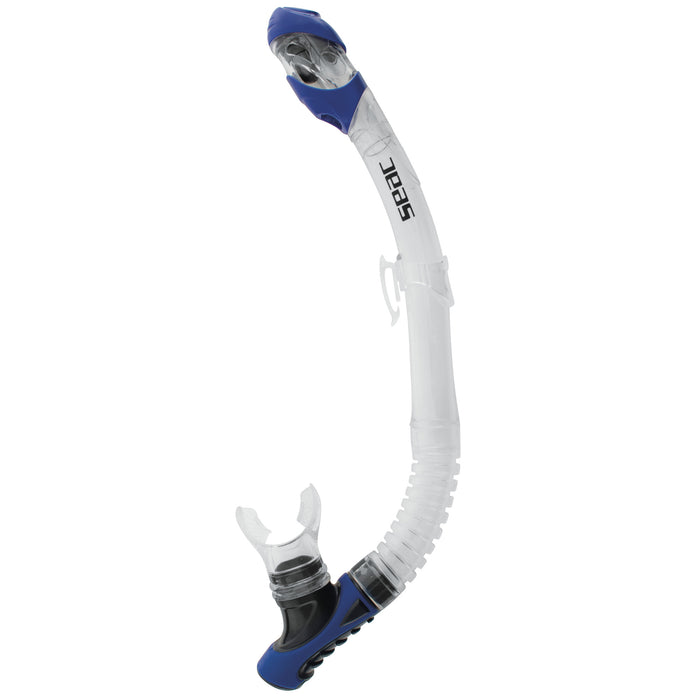 SEAC Reverse Dry Snorkel – Dry Top, Purge Valve & Rotating Silicone Mouthpiece for Scuba Diving