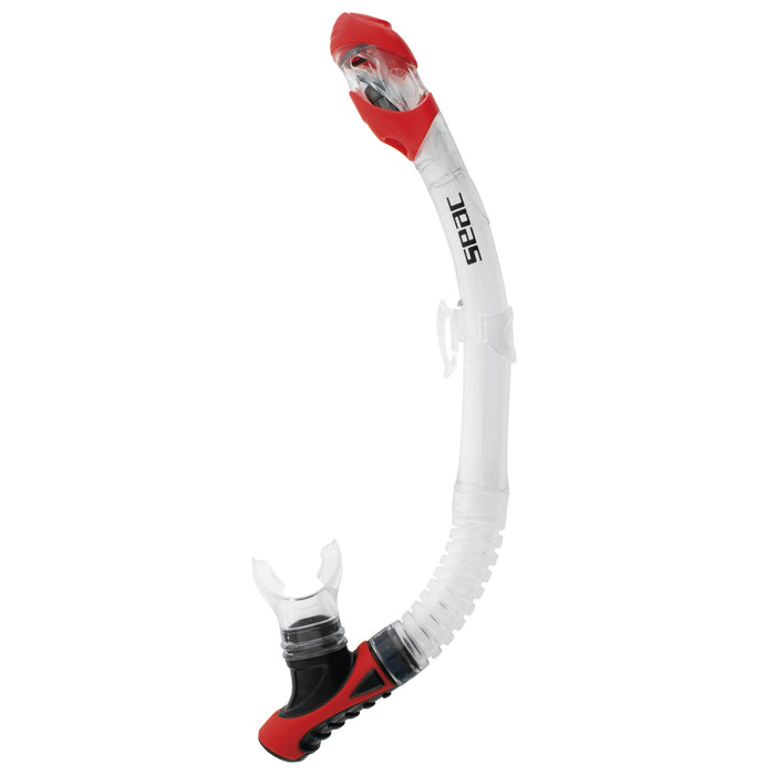 SEAC Reverse Dry Snorkel – Dry Top, Purge Valve & Rotating Silicone Mouthpiece for Scuba Diving