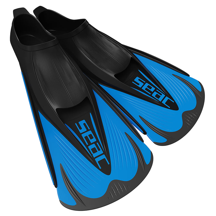 SEAC Speed-S Short Training Swim Fins for Pool & Snorkeling, Closed-Foot Ergonomic Flippers for Adults & Kids