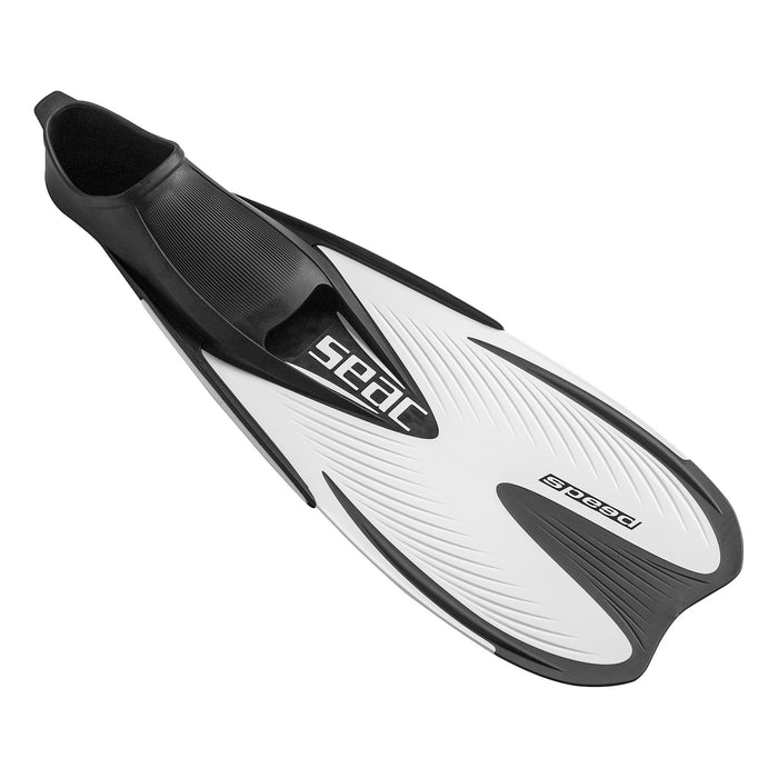 SEAC Speed Snorkeling Swim Fins, Closed-Foot Full Pocket Flippers for Adults & Kids, Soft Thermoplastic Rubber Design