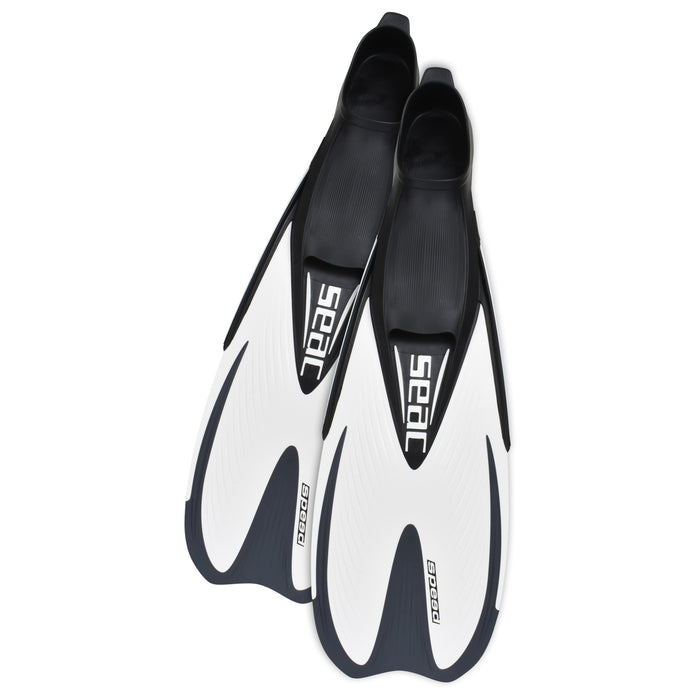 SEAC Speed Snorkeling Swim Fins, Closed-Foot Full Pocket Flippers for Adults & Kids, Soft Thermoplastic Rubber Design