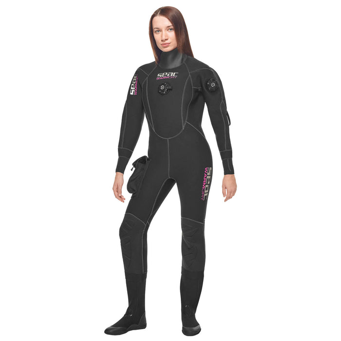 SEAC Warm Dry 4mm Neoprene Drysuit for Women with Semi-Rigid Boots & Pockets