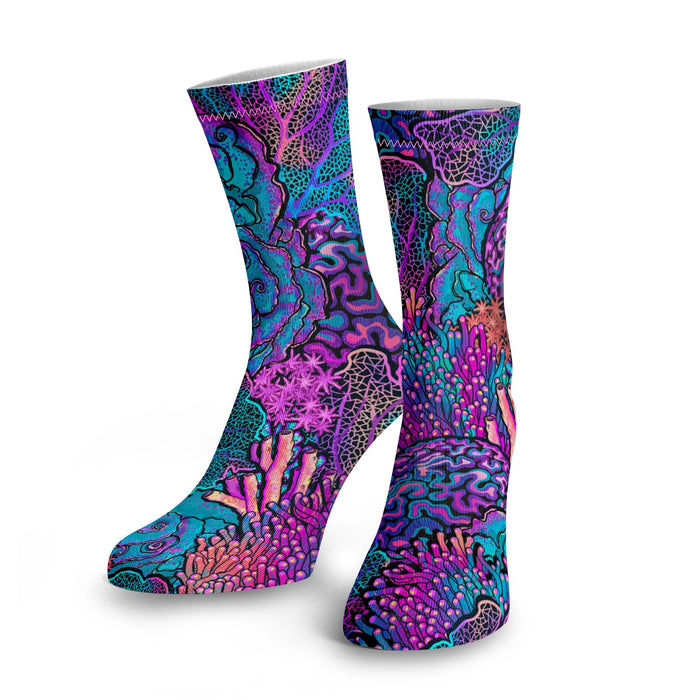 Spacefish Army Eco-Friendly Dive Socks – SPF 50+, Quick-Dry Recycled Fabric, Stretch Fit, One Size