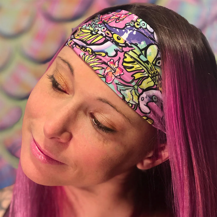 Spacefish Army Eco-Friendly Scuba Headband – Recycled Polyester, SPF 50+, Quick-Dry, One Size Fits Most
