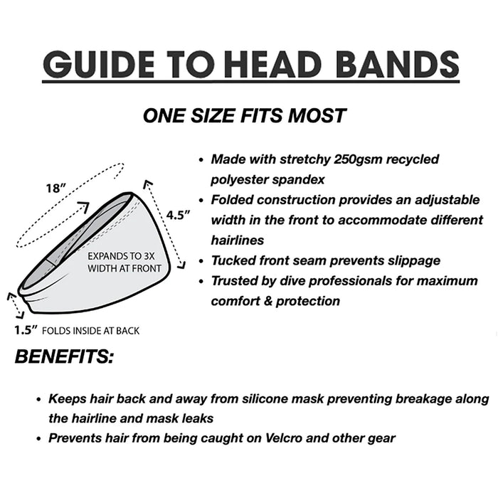 Spacefish Army Eco-Friendly Scuba Headband – Recycled Polyester, SPF 50+, Quick-Dry, One Size Fits Most