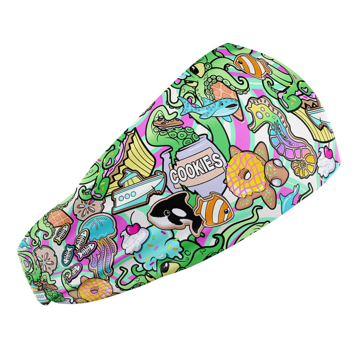 Spacefish Army Eco-Friendly Scuba Headband – Recycled Polyester, SPF 50+, Quick-Dry, One Size Fits Most