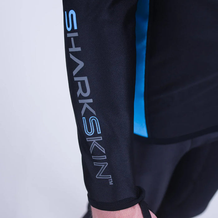 Sharkskin Men’s Chillproof Long Sleeve Full Zip Top - Windproof Thermal Watersports Jacket