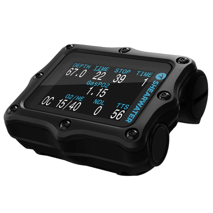 Shearwater Perdix 2 Dive Computer - Expedition-Grade Technical & Recreational Computer with Air Integration, Titanium Bezel, Vibration Alerts, AA Battery