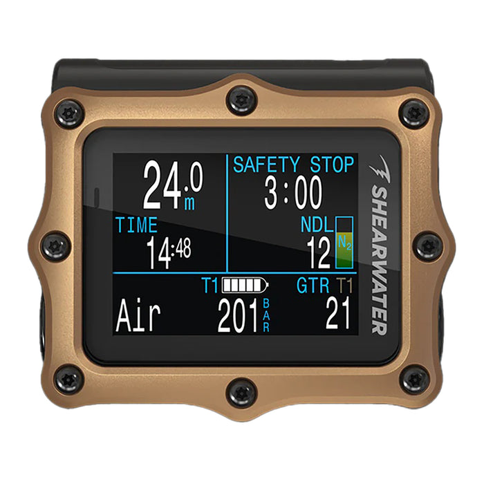 Shearwater Perdix 2 Dive Computer - Expedition-Grade Technical & Recreational Computer with Air Integration, Titanium Bezel, Vibration Alerts, AA Battery
