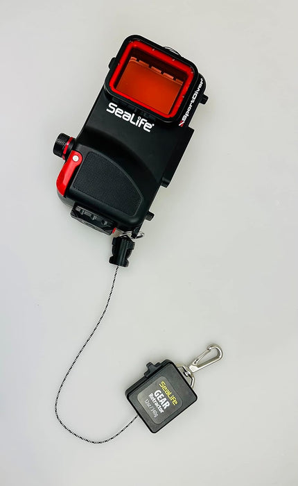 Sealife Large Underwater Retractor 12 oz. retraction force; 42”maximum length. Holds Large lights, SportDiver housing & cameras