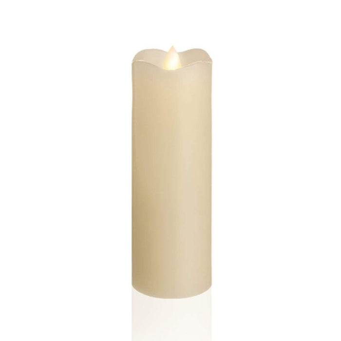 Delighted Home Flickering Flameless Candle 4 and 6-hour Timer Battery Operated Dancing LED Wax Pillar Candle