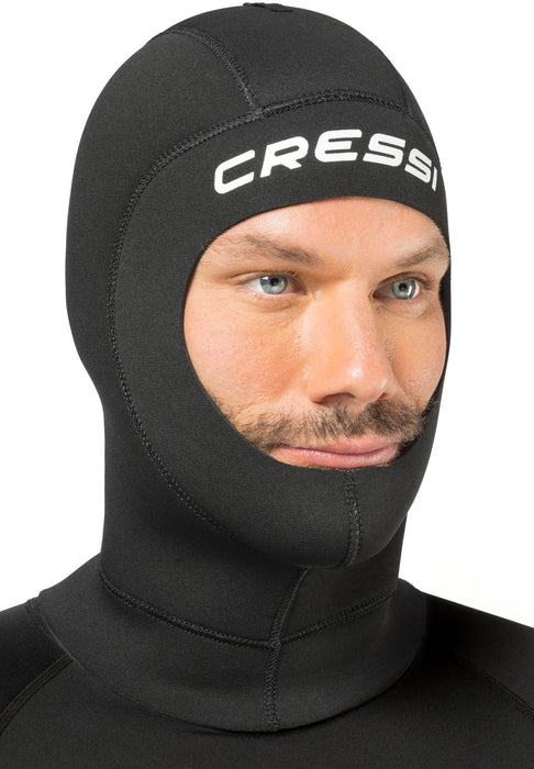 Cressi 7/5 Solo Flex Hood Made Entirely of HS200 High-Stretch Neoprene for Exceptional Comfort and Fit