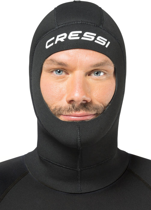 Cressi 7/5 Solo Flex Hood Made Entirely of HS200 High-Stretch Neoprene for Exceptional Comfort and Fit