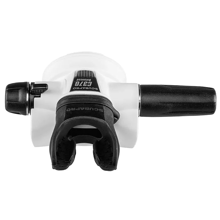 Scubapro MK11 EVO/C370 Dive Regulator System, White – Air-Balanced Diaphragm First Stage, C370 Second Stage, INT (Yoke) Connection, Cold Water Certified