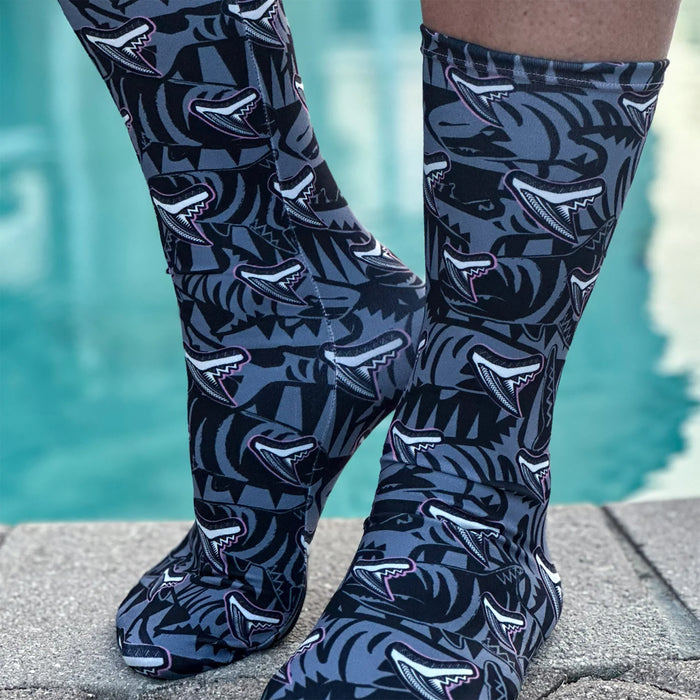 Spacefish Army Eco-Friendly Dive Socks – SPF 50+, Quick-Dry Recycled Fabric, Stretch Fit, One Size