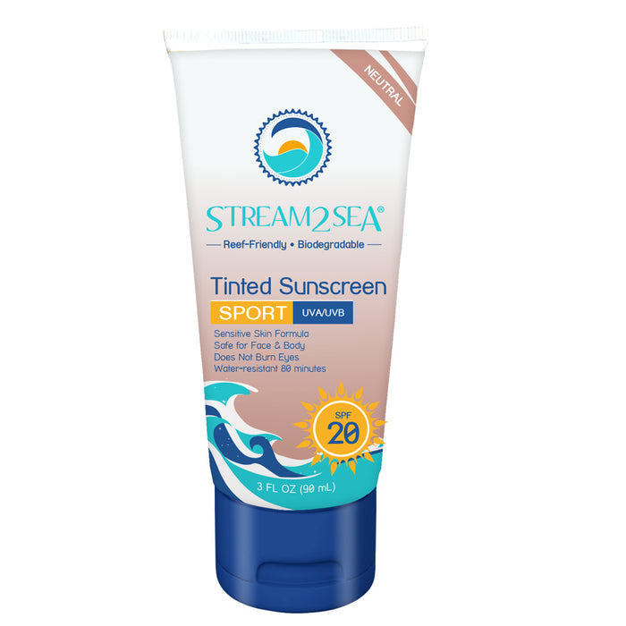 Stream2Sea Tinted Sunscreen SPF 20 3 oz