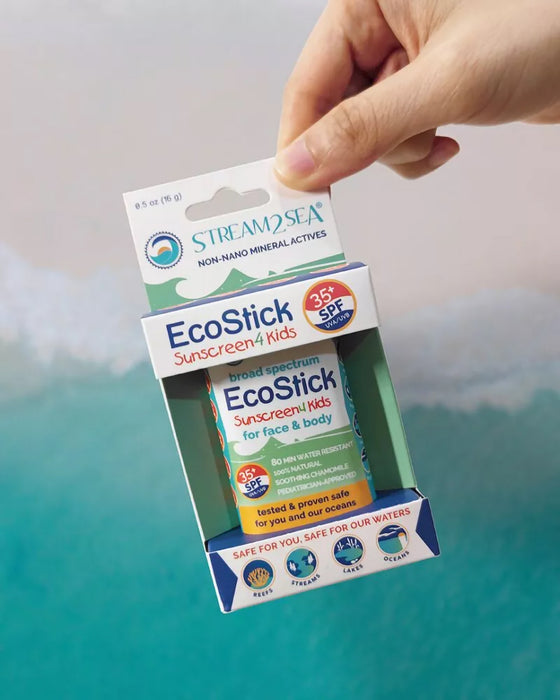 Stream2Sea EcoStick Sunscreen for Kids with Eco-Safe Zinc™