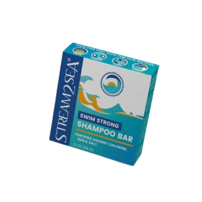 Stream2Sea Swim Strong Shampoo Bar, Fortifies against Chlorine, Sun & Salt