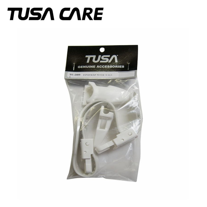 Tusa Finstrap w/ Male & Female Buckle, White