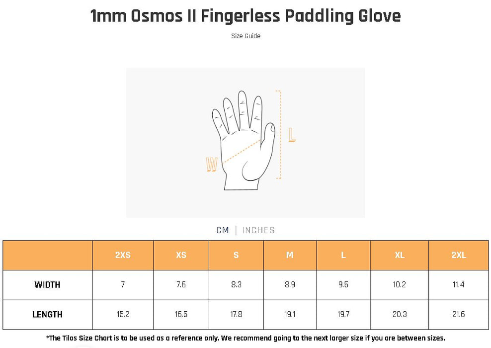 Tilos 1mm Osmos Fingerless Paddling Glove