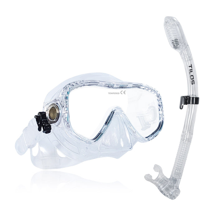 Tilos Visionary II Mask and Sleek Dry Snorkel Set