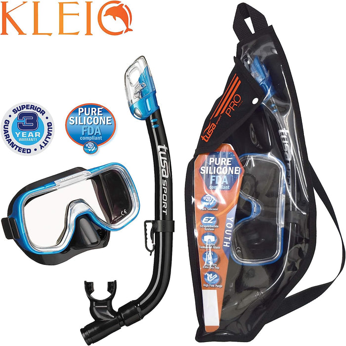 Tusa Mini Kleio Mask and Dry Snorkel Set (UM2000/USP220)