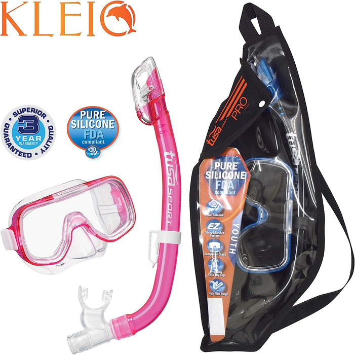 Tusa Mini Kleio Mask and Dry Snorkel Set (UM2000/USP220)