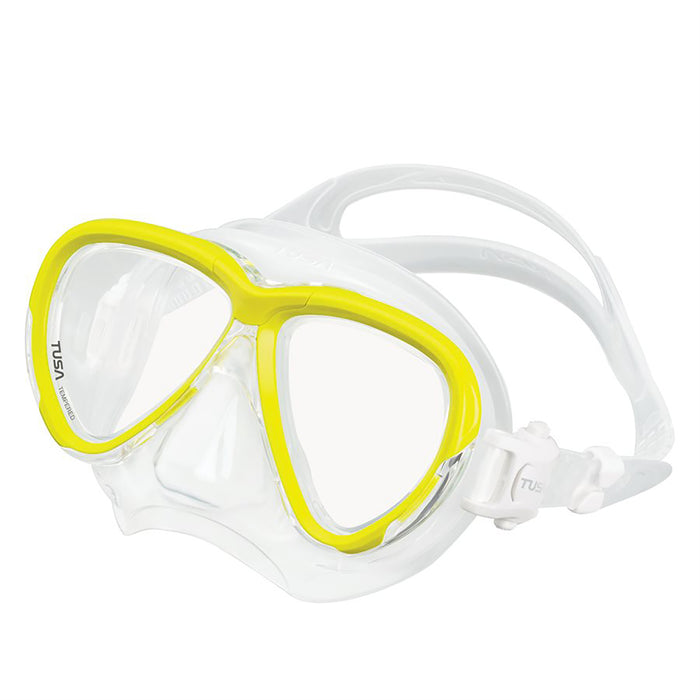 TUSA Intega Diving Mask with 3D SYNQ Fit – Adaptive Skirt, Swift Buckle, and Freedom Dry Technology