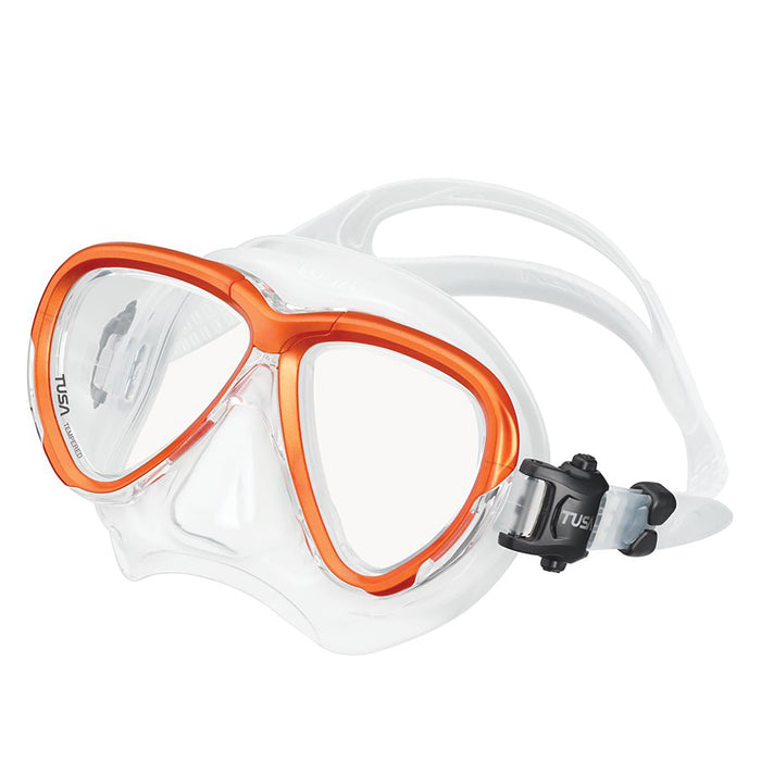 TUSA Intega Diving Mask with 3D SYNQ Fit – Adaptive Skirt, Swift Buckle, and Freedom Dry Technology