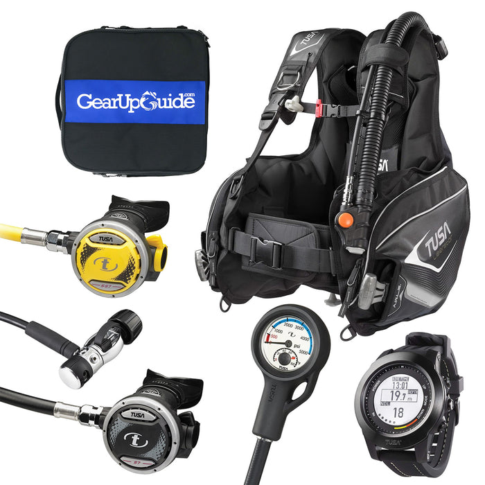 cisa scuba gear Tusa Complete Scuba Diving Gear Package Assembled Regulator Set BCD Ga — Lancaster Scuba