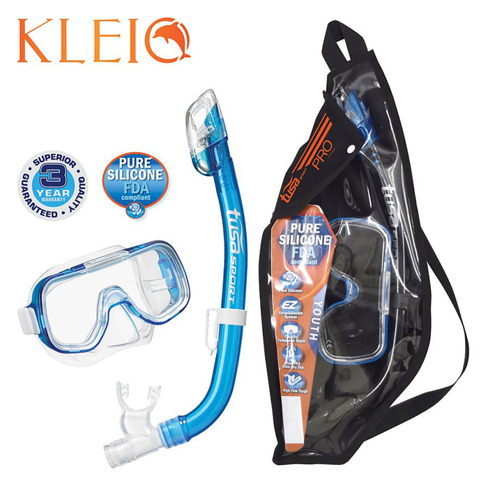 Tusa Mini Kleio Mask and Dry Snorkel Set (UM2000/USP220)