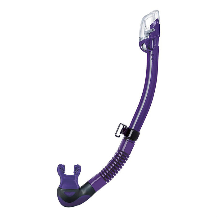 TUSA SP0101 Hyperdry Elite II Snorkel - Dry Top, High Flow Purge, Comfort Swivel, Ortho Mouthpiece
