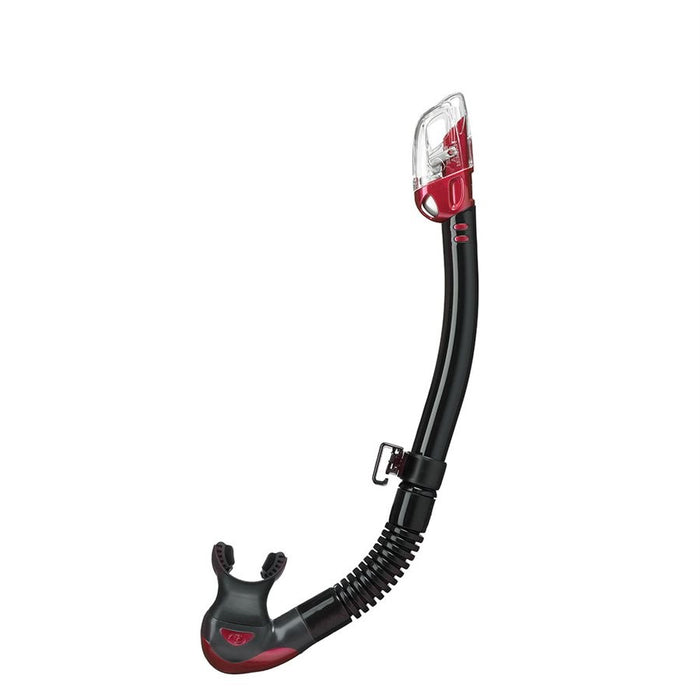 TUSA SP0101 Hyperdry Elite II Snorkel - Dry Top, High Flow Purge, Comfort Swivel, Ortho Mouthpiece