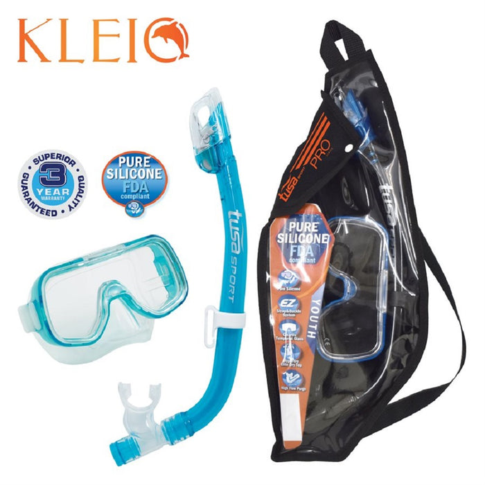 Tusa Mini Kleio Mask and Dry Snorkel Set (UM2000/USP220)